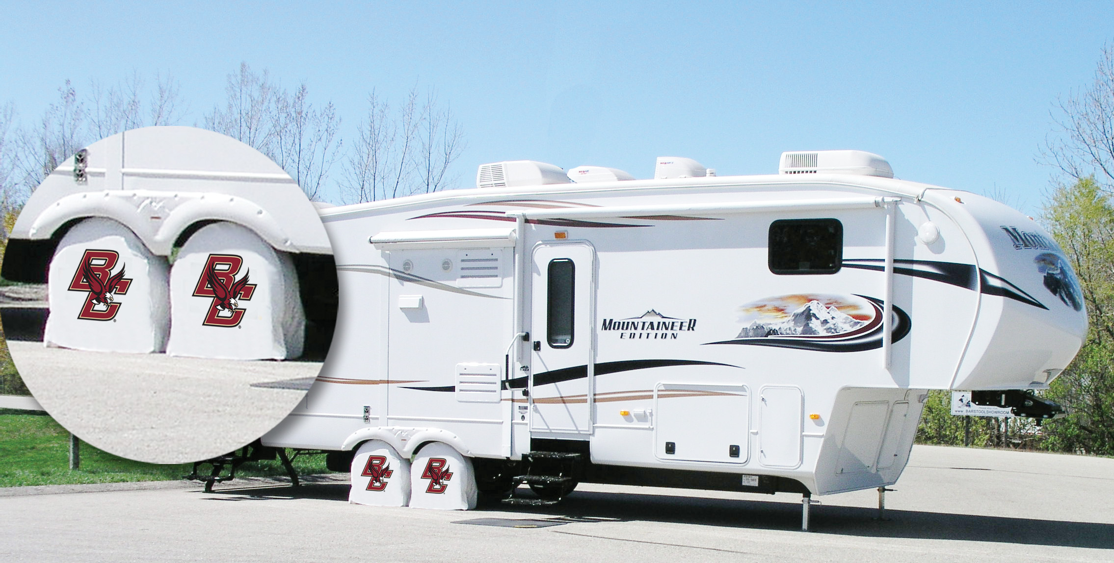 TSYBostnCWT 32.25 x 12 Boston College Tire Shade