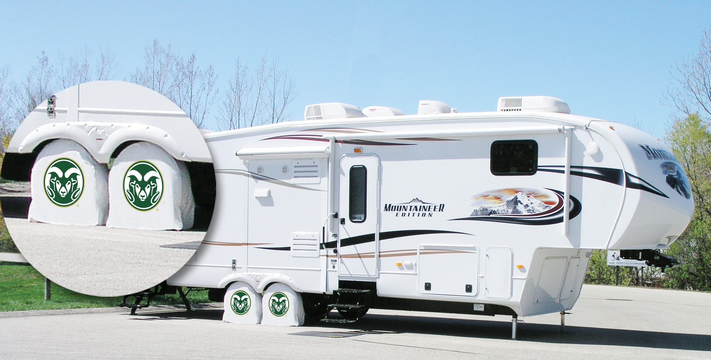 TSAColoStWT 34 x 8 Colorado State University Tire Shade
