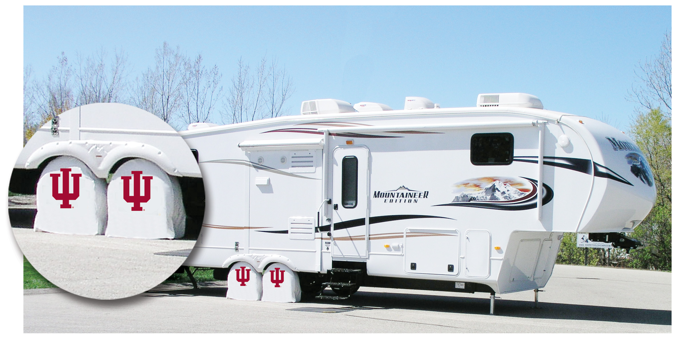 TSAIndnaUWT 34 x 8 Indiana University Tire Shade