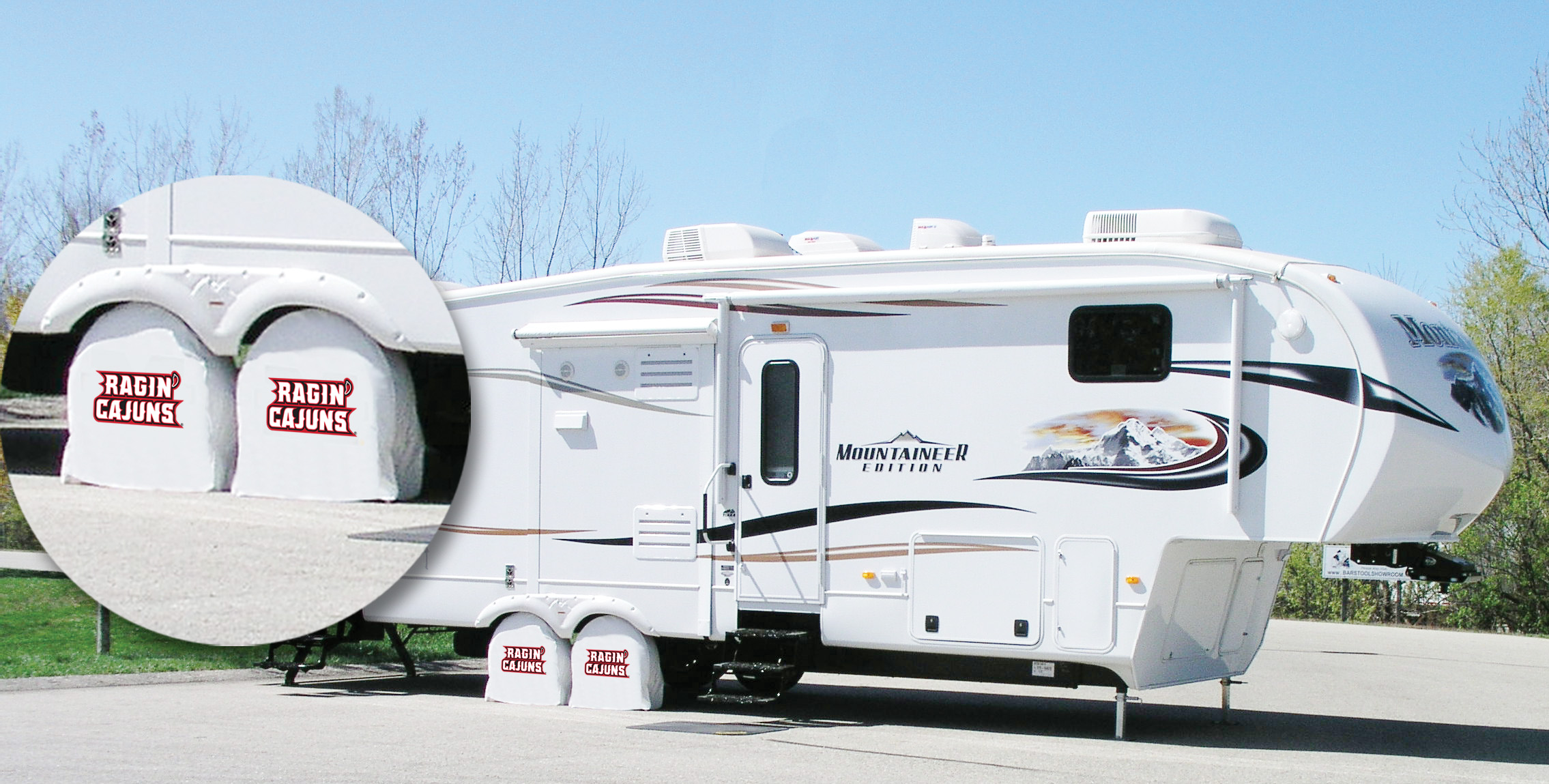 TSE10LA-LafWT 30 x 10 Louisiana-Lafayette University Tire Shade