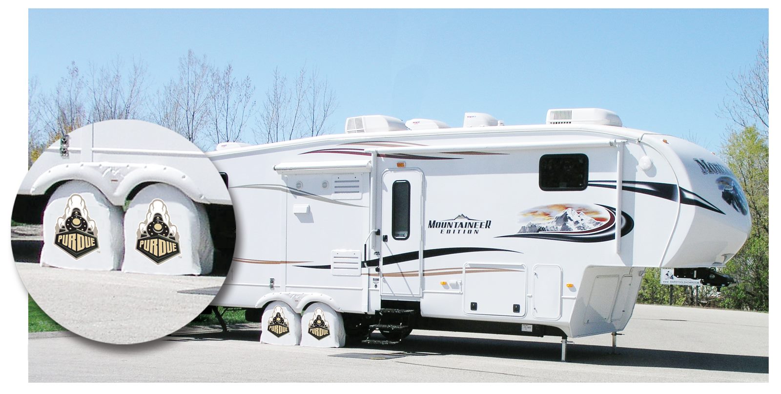 TSE10PurdueWT 30 x 10 Purdue Tire Shade