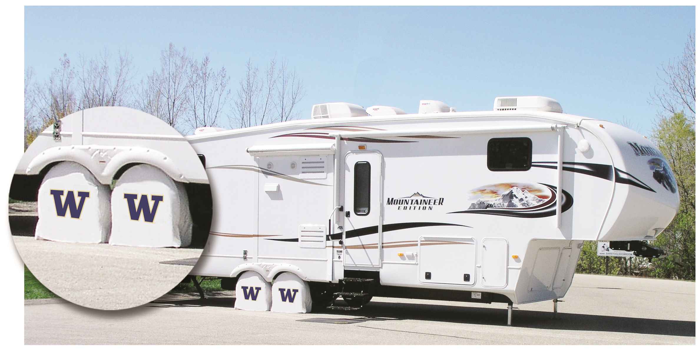 TSD10WashUnWT 30.75 x 10 Washington University Tire Shade