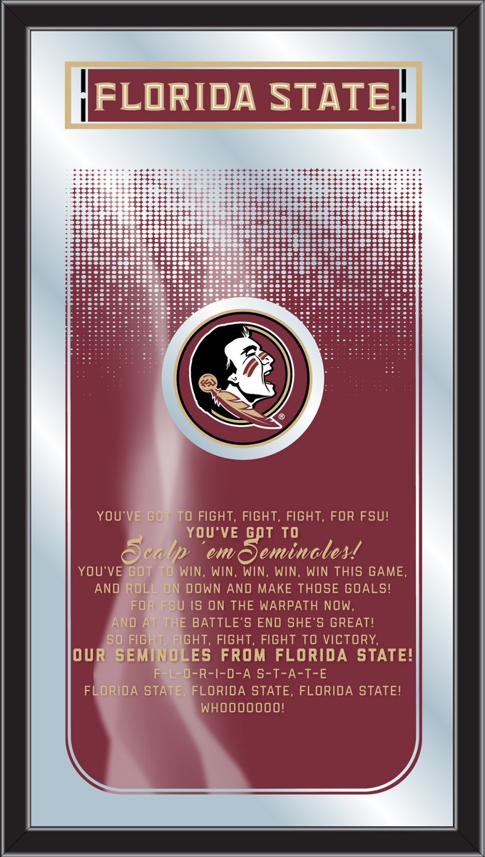 MFghtFlorSt NCAA Florida State Fight Song Logo Mirror, 26 x 15 in.