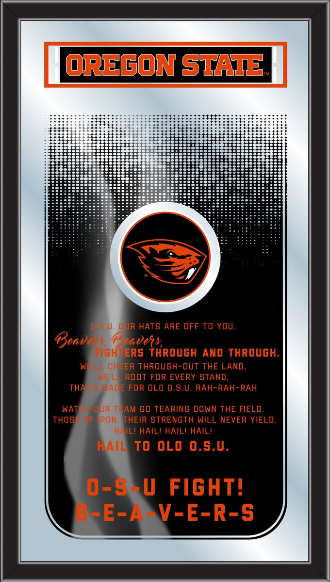 MFghtOregSt NCAA Oregon State Fight Song Logo Mirror, 26 x 15 in.