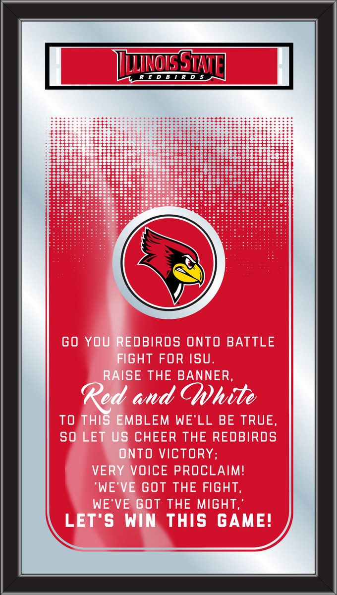 MFghtIllStU NCAA Illinois State Fight Song Logo Mirror, 26 x 15 in.