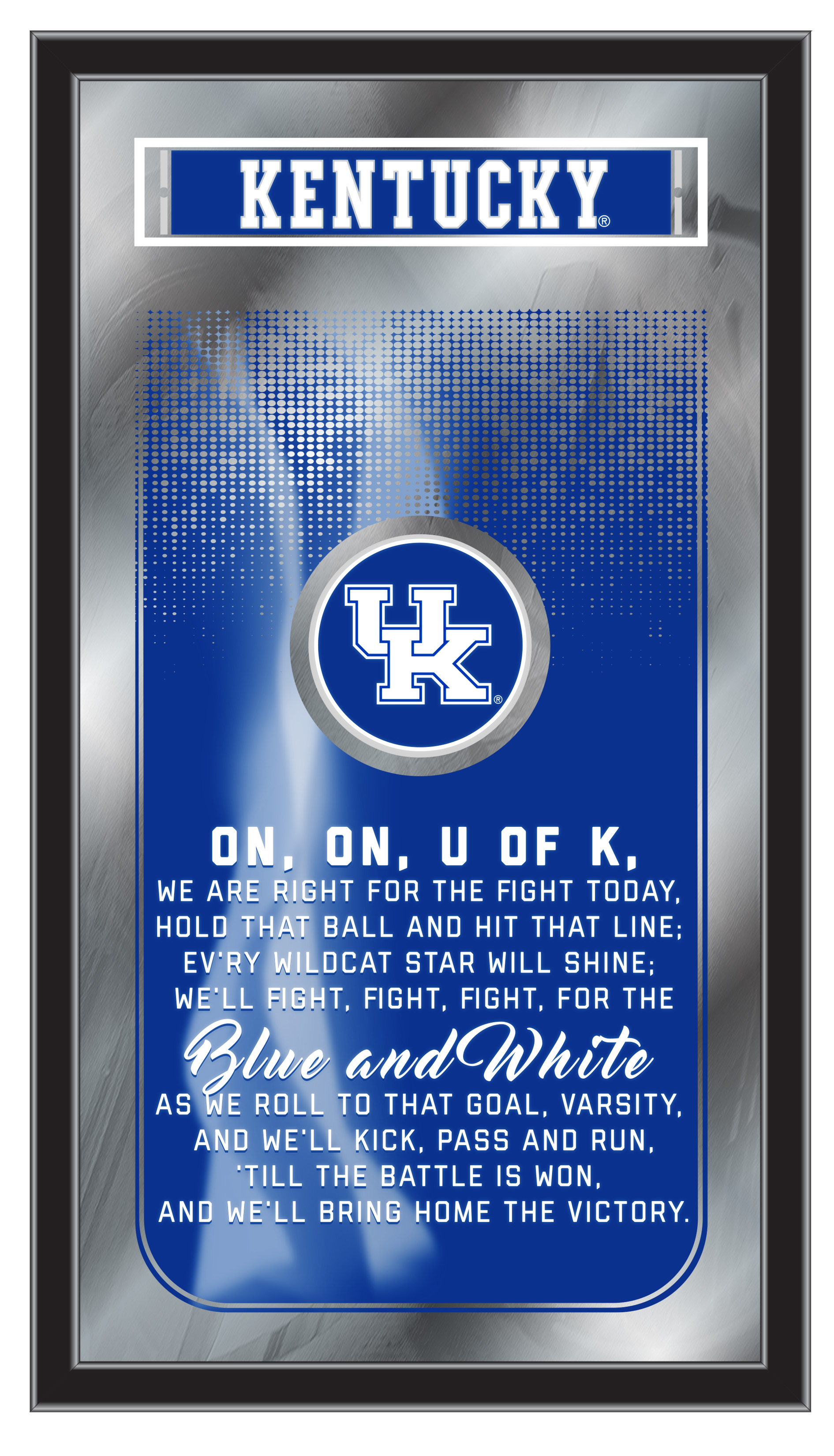 MFghtKentky NCAA Kentucky Fight Song Logo Mirror, 26 x 15 in.