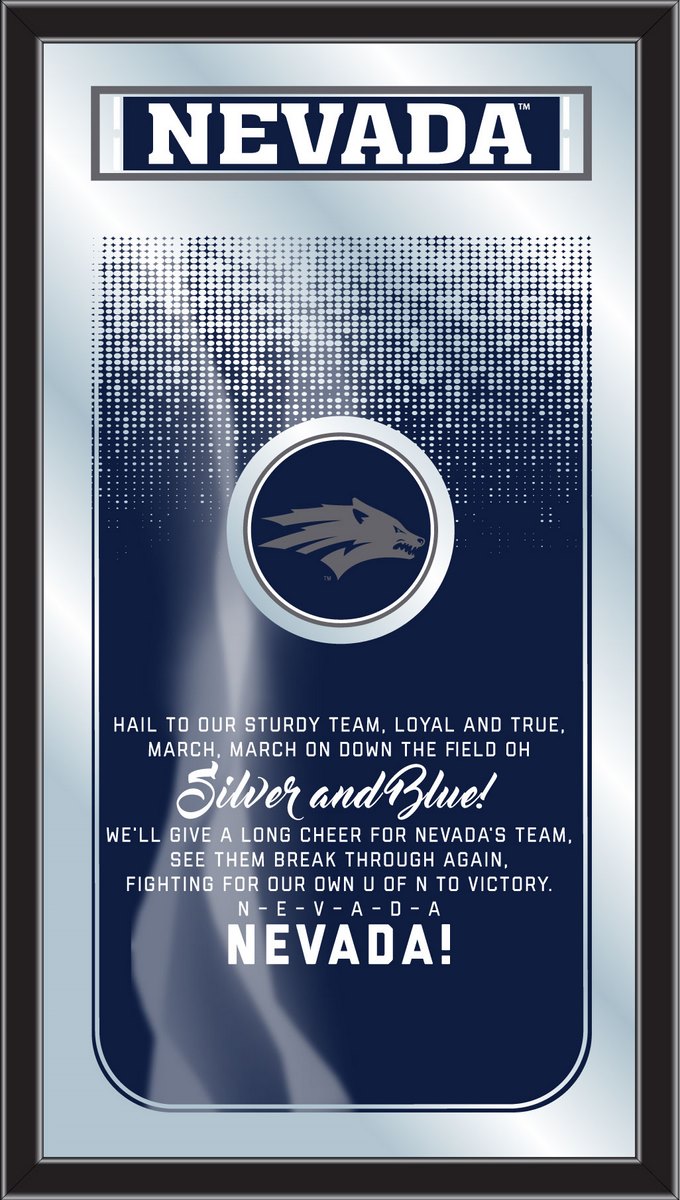 MFghtNevaUn NCAA Nevada Fight Song Logo Mirror, 26 x 15 in.