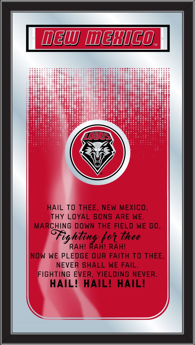 MFghtNewMex NCAA New Mexico Fight Song Logo Mirror, 26 x 15 in.