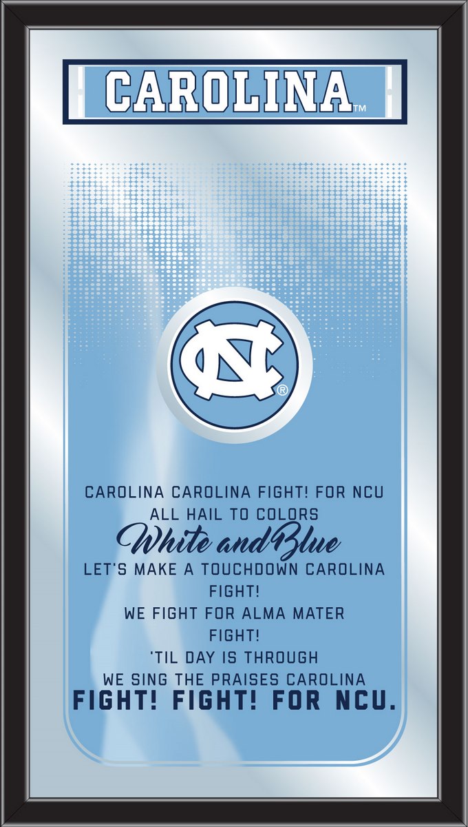 MFghtNorCar NCAA North Carolina Fight Song Logo Mirror, 26 x 15 in.