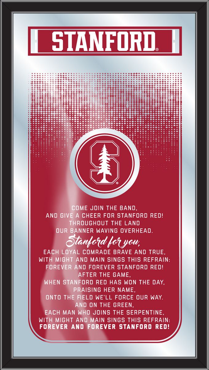 MFghtStnfrd NCAA Stanford Fight Song Logo Mirror, 26 x 15 in.