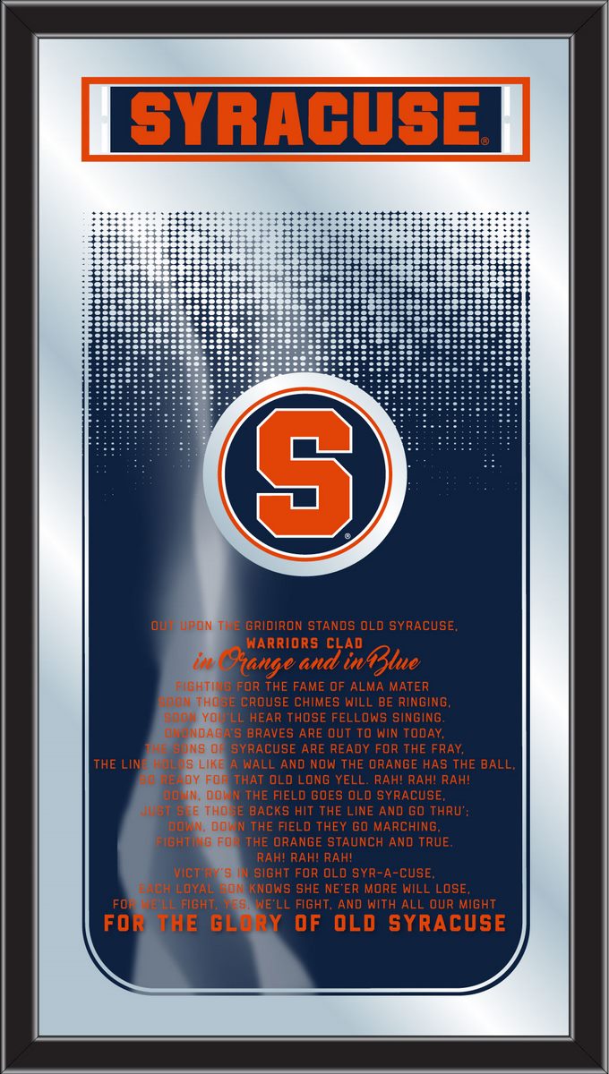 MFghtSyrcse NCAA Syracuse Fight Song Logo Mirror, 26 x 15 in.