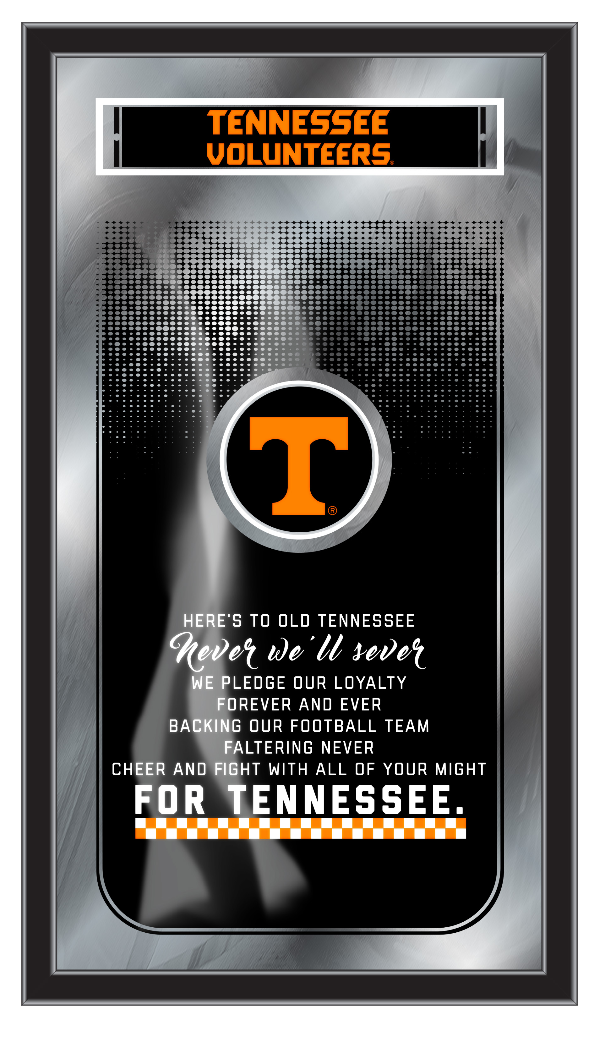 MFghtTennes NCAA Tennessee Fight Song Logo Mirror, 26 x 15 in.