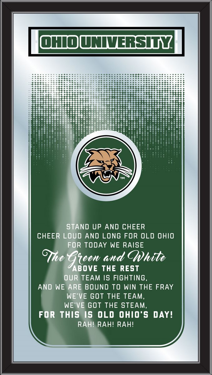 MFghtUnivOH NCAA Ohio University Fight Song Logo Mirror, 26 x 15 in.