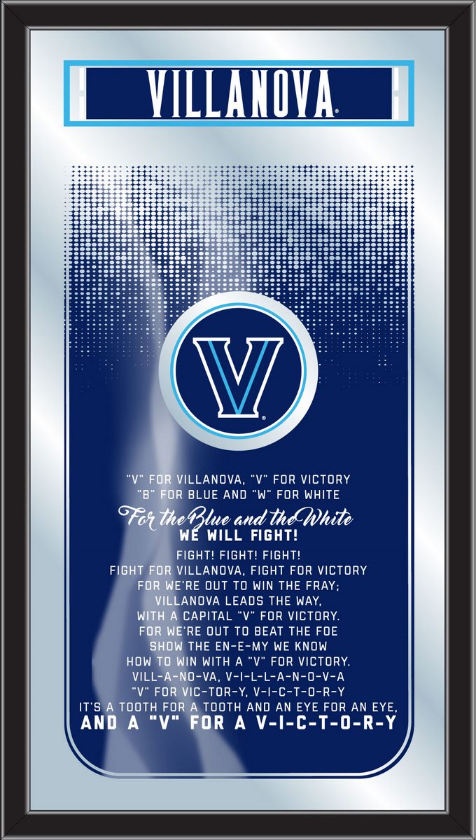 MFghtVilnva NCAA Villanova Fight Song Logo Mirror, 26 x 15 in.