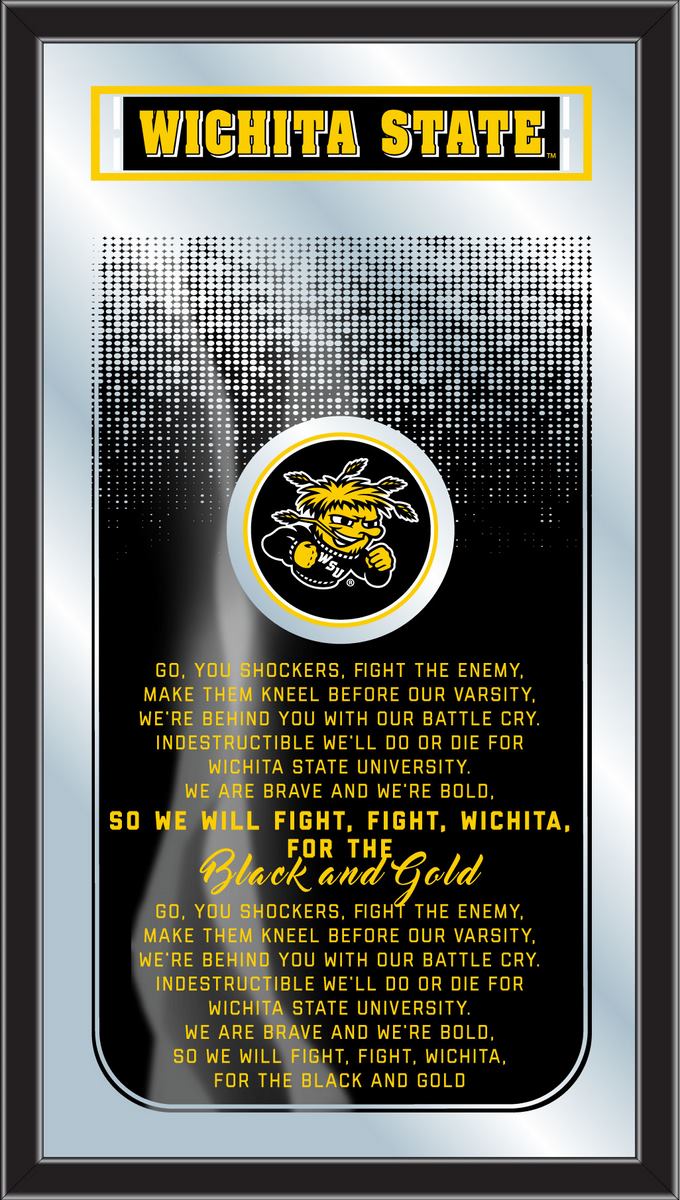 MFghtWichSt NCAA Wichita State Fight Song Logo Mirror, 26 x 15 in.
