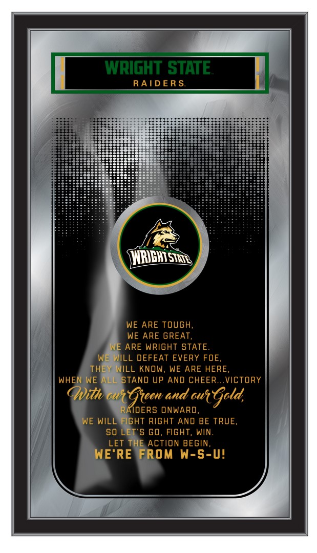 MFghtWrtStU NCAA Wright State Fight Song Logo Mirror, 26 x 15 in.