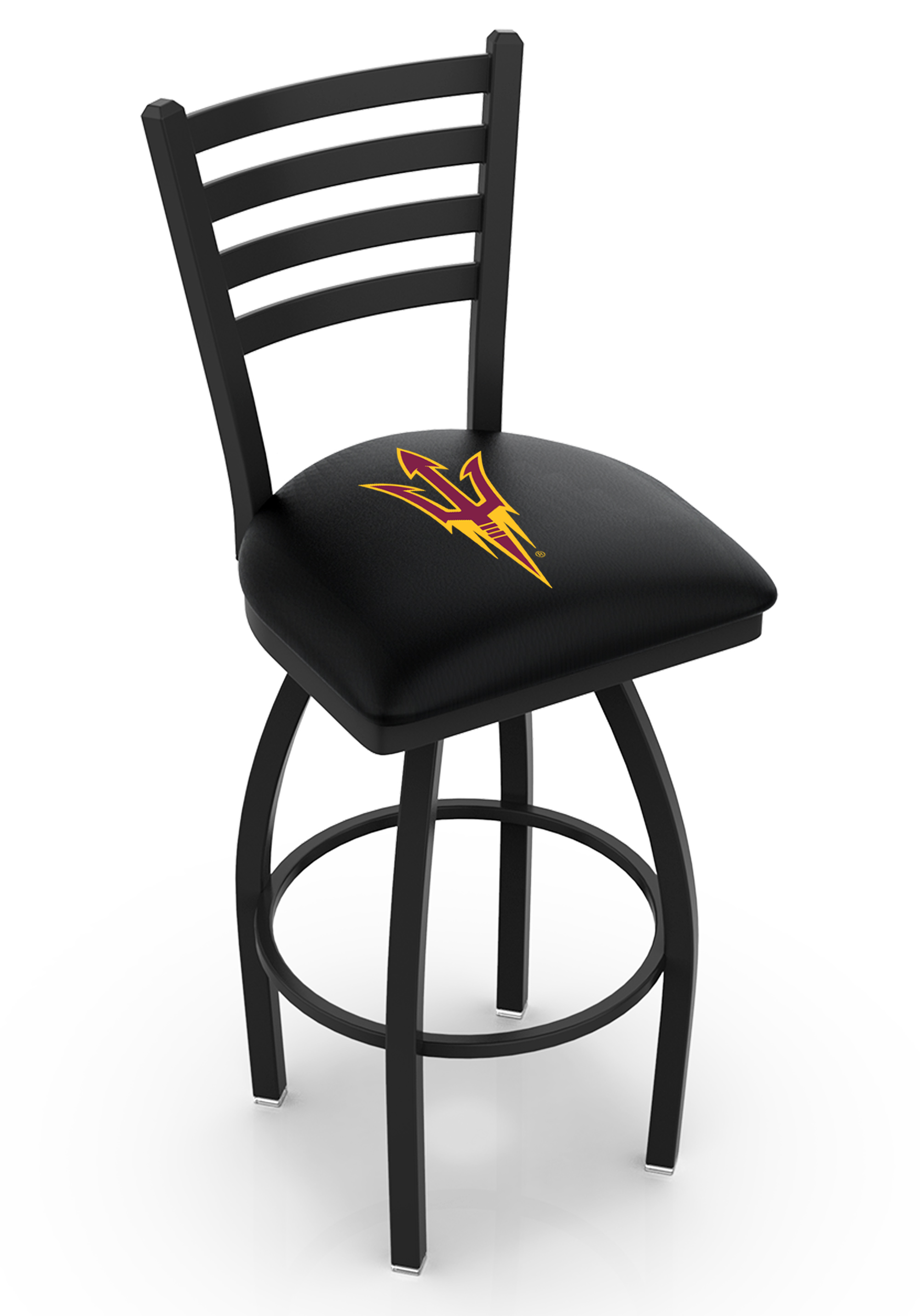L01425ArizSt-F 25 in. Arizona State Bar Stool with Sun Devils Pitchfork Logo Swivel Seat