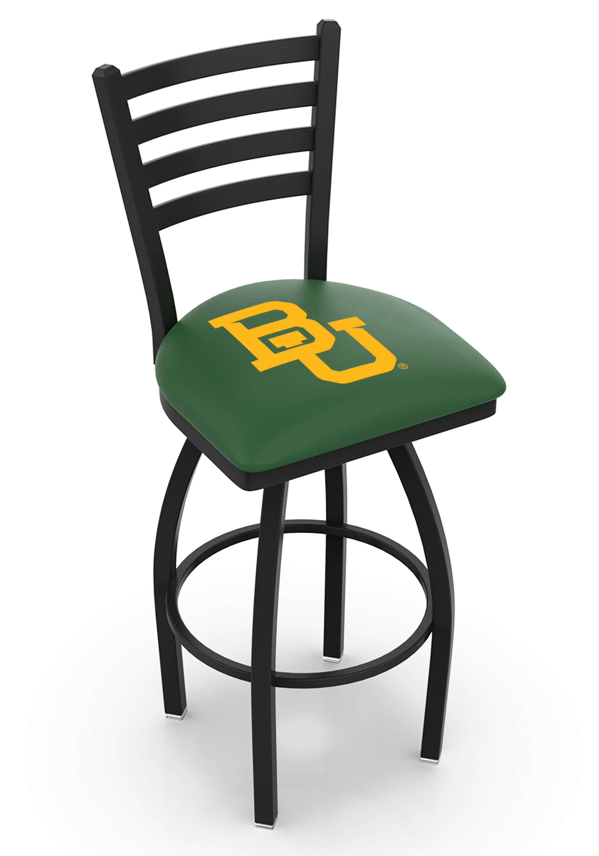 L01436Baylor 36 in. Baylor Bar Stool with Bears Logo Swivel Seat
