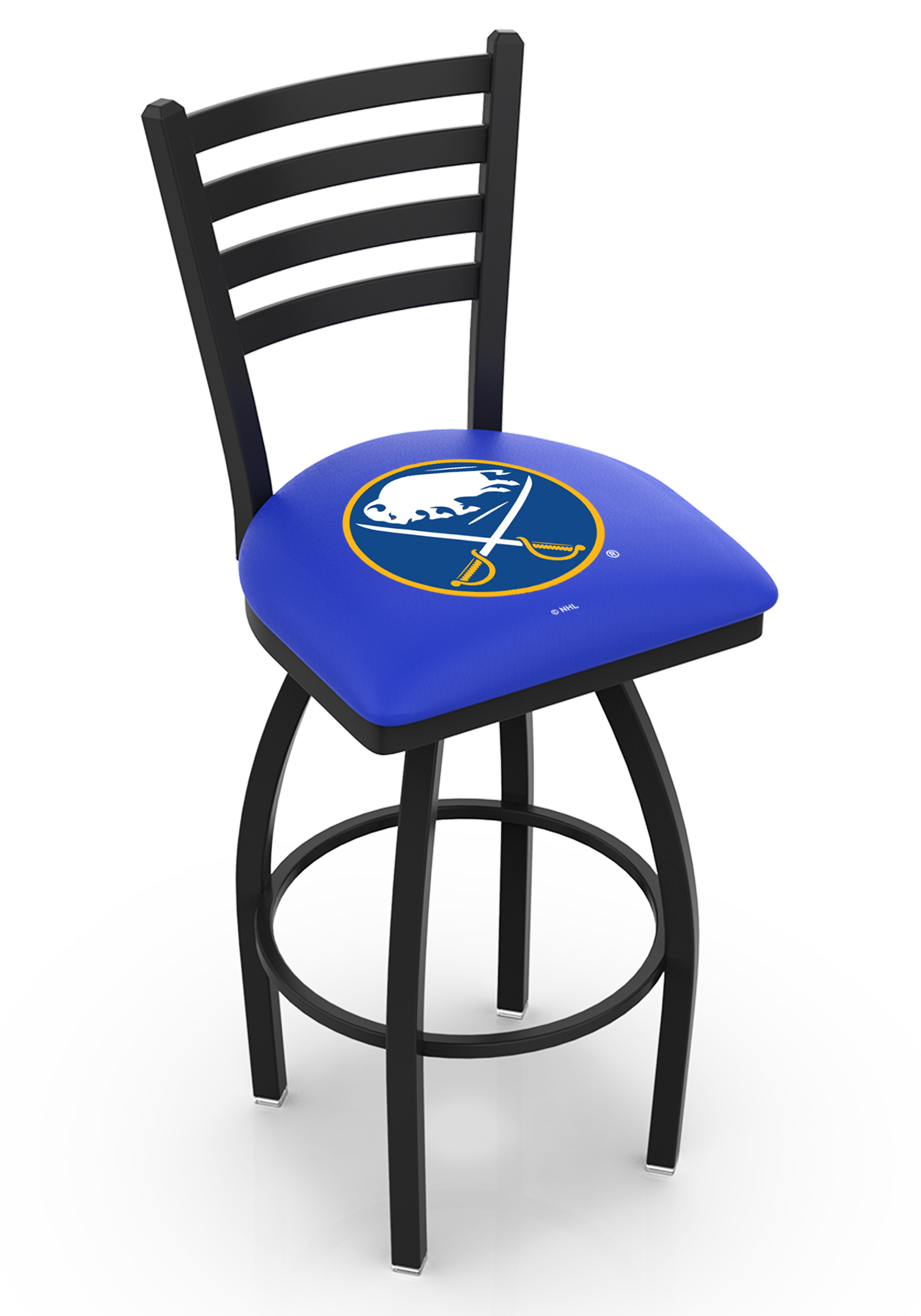 L01436BufSab 36 in. Buffalo Bar Stool with Sabres Logo Swivel Seat