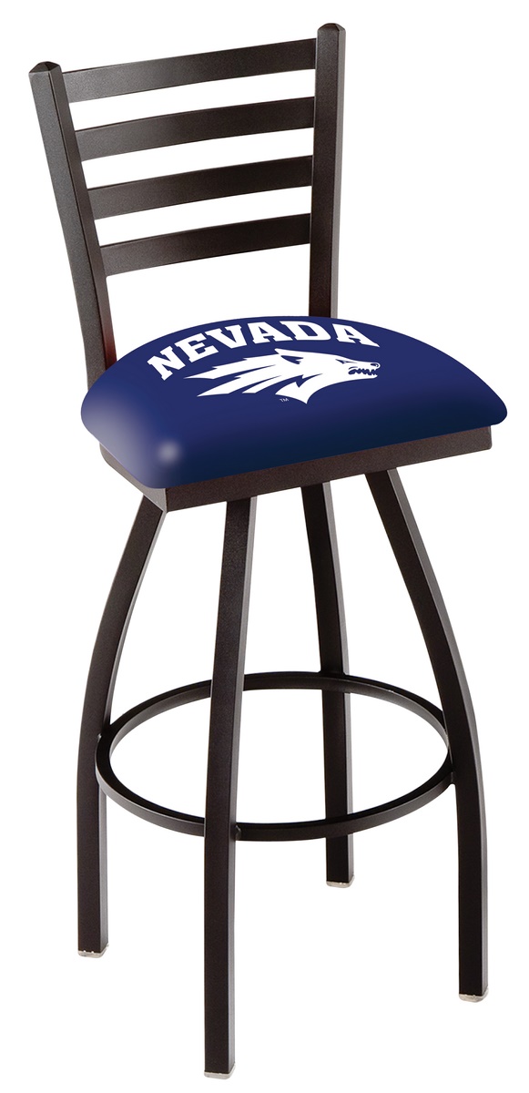 L01436NevaUn 36 in. Nevada Bar Stool with Wolf Pack Logo Swivel Seat