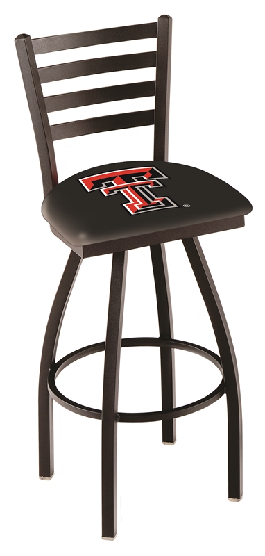 L01436TXTech 36 in. Texas Tech Bar Stool with Red Raiders Logo Swivel Seat