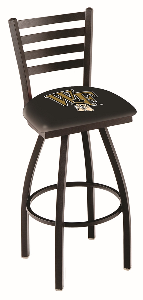 L01436WakeFr 36 in. Wake Forest Bar Stool with Demon Deacons Logo Swivel Seat
