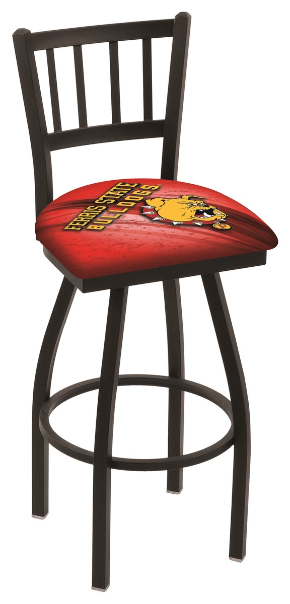 Picture of Holland Bar Stool L01830FerrSt 30 in. Ferris State Bar Stool with Bulldogs Logo Swivel Seat