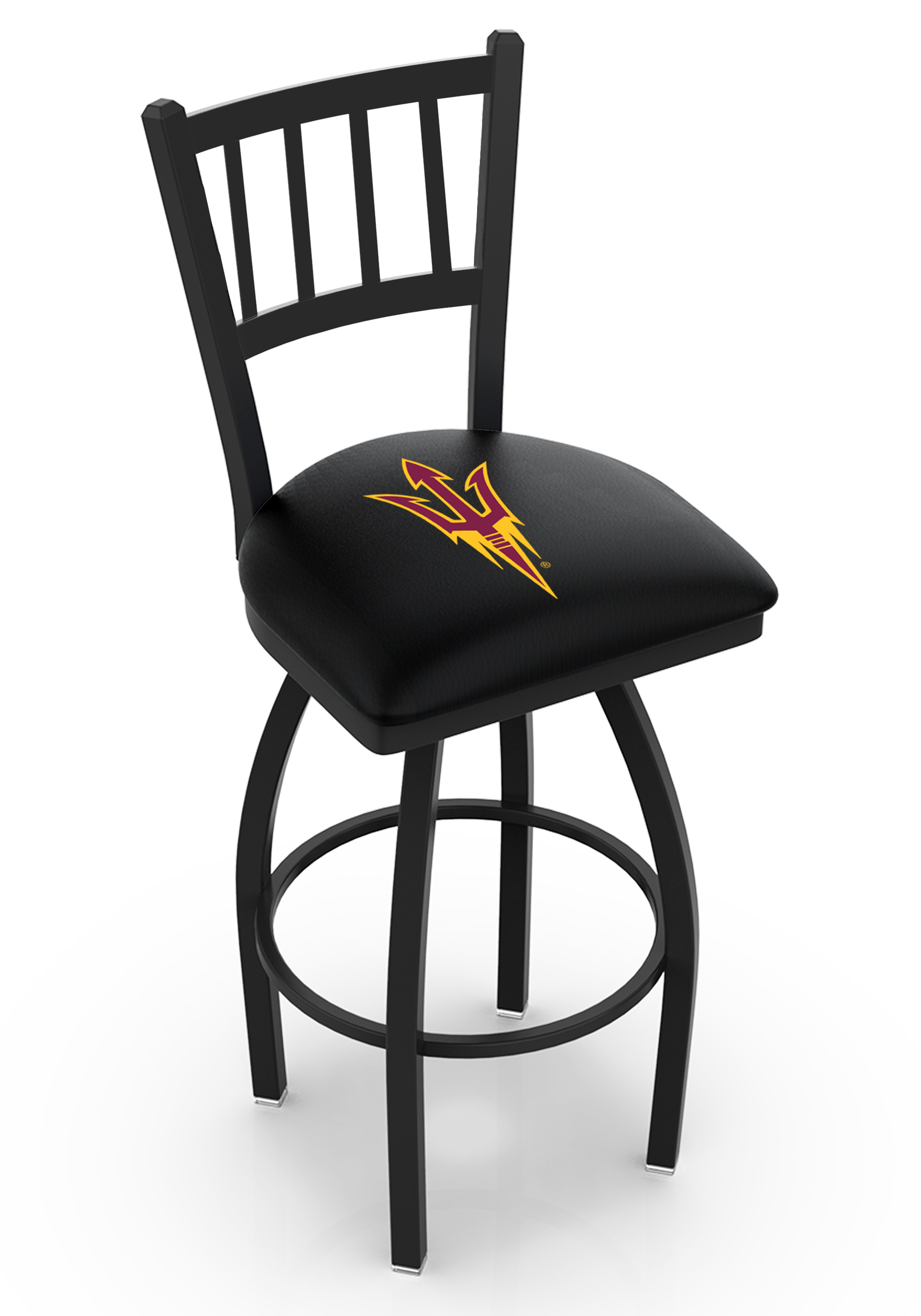 L01836ArizSt-F 36 in. Arizona State Bar Stool with Sun Devils Pitchfork Logo Swivel Seat