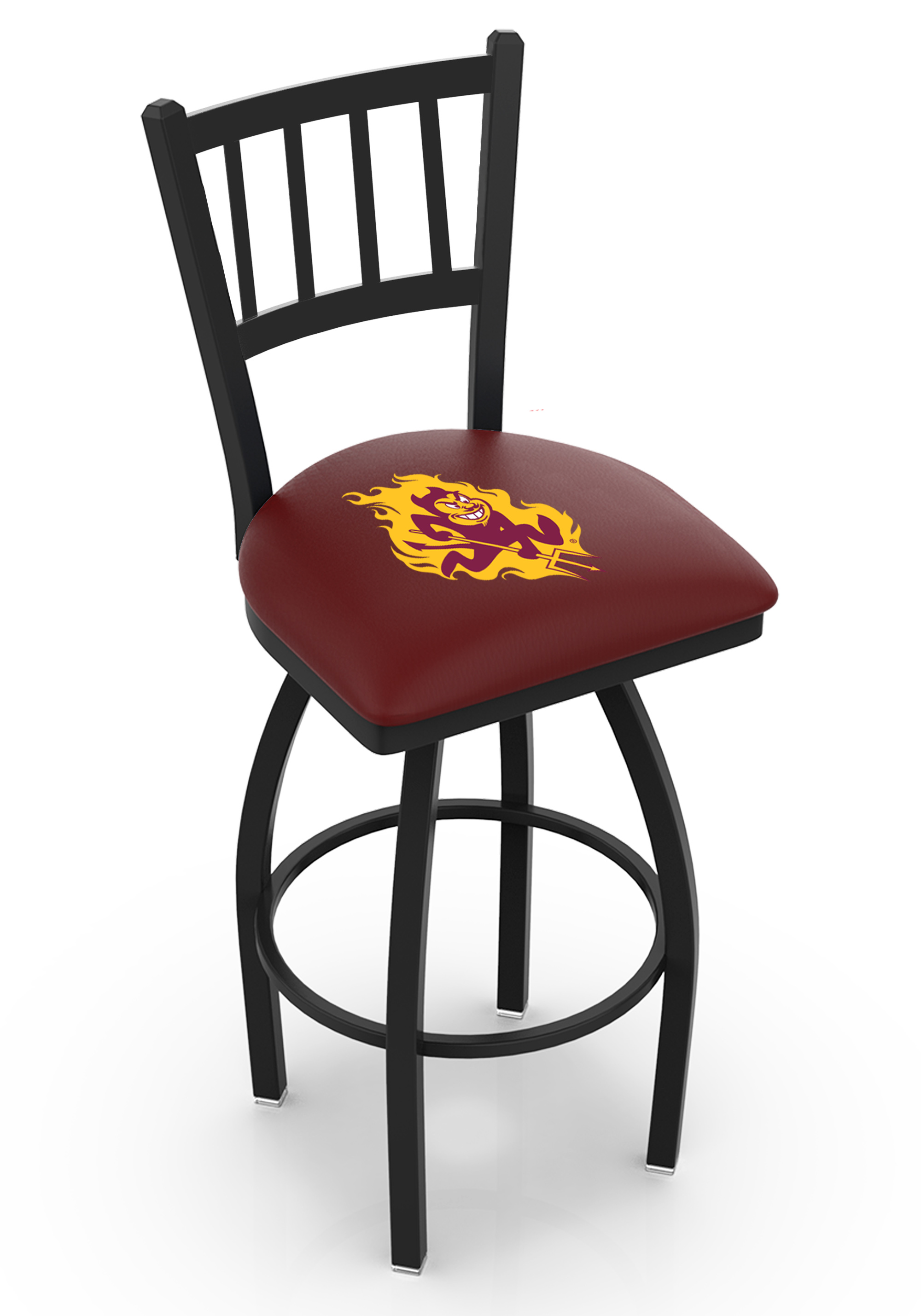 L01836ArizSt-S 36 in. Arizona State Bar Stool with Sun Devils Logo Swivel Seat