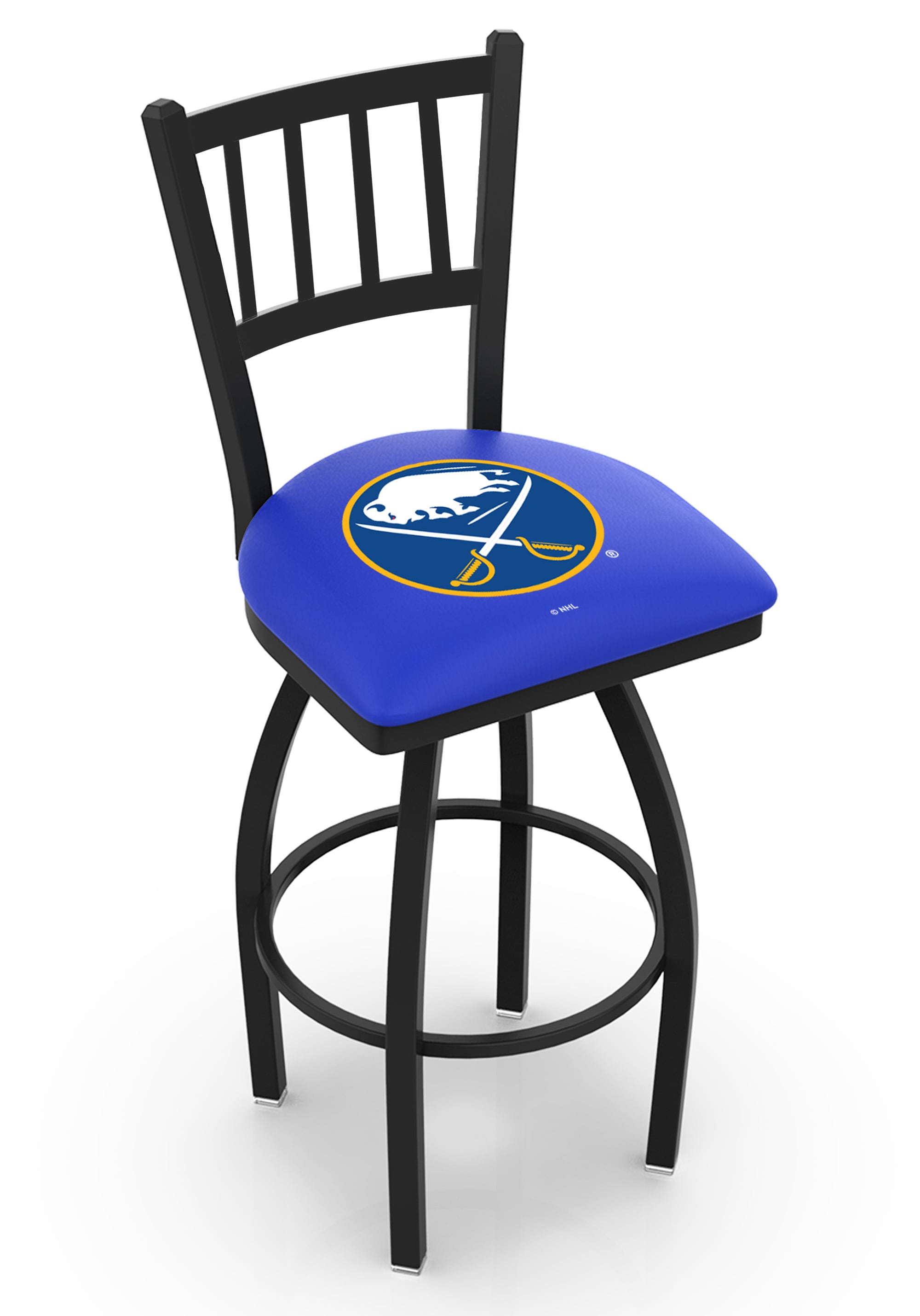 L01836BufSab 36 in. Buffalo Bar Stool with Sabres Logo Swivel Seat