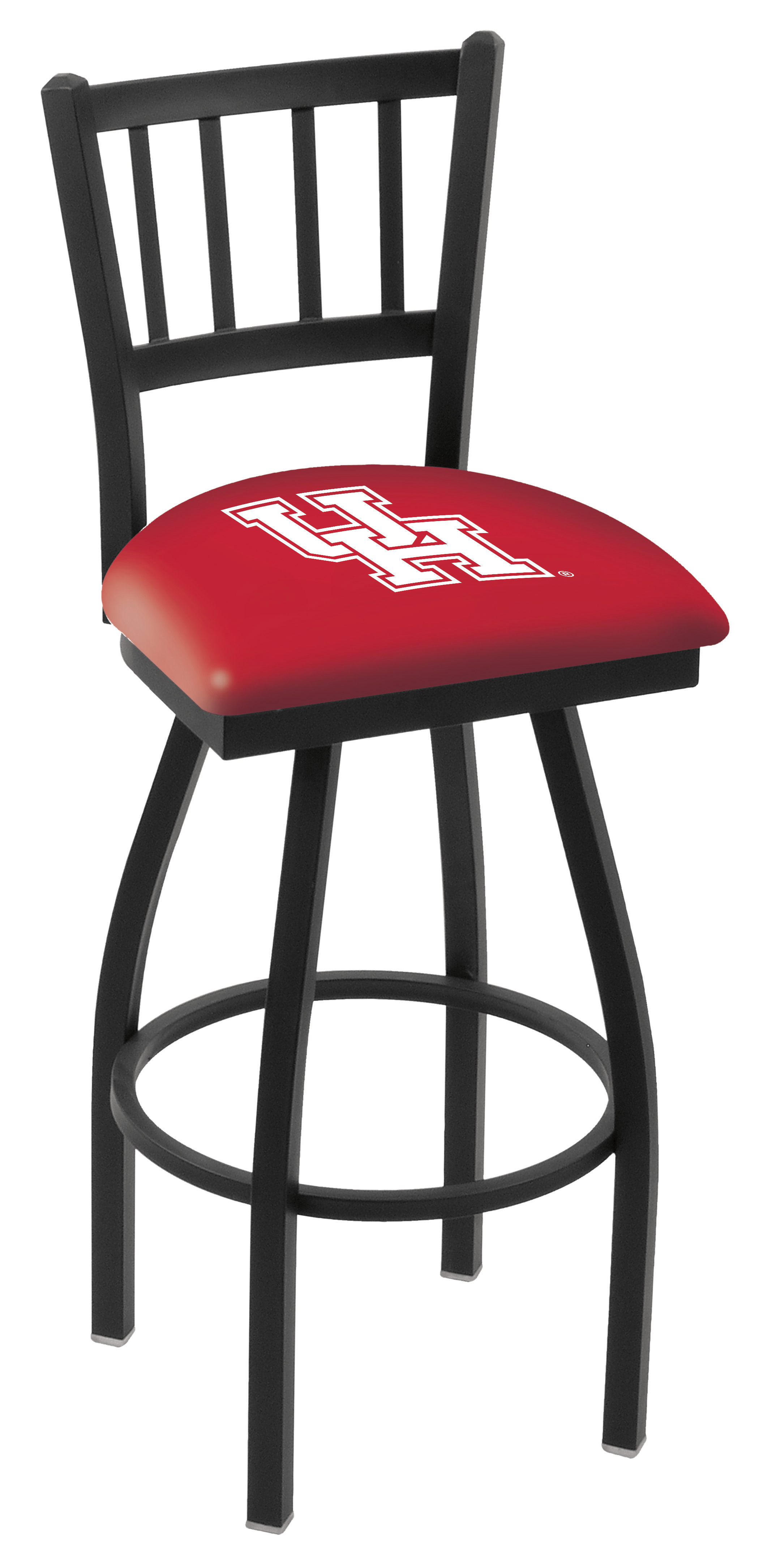L01836Houston 36 in. Houston Bar Stool with Cougars Logo Swivel Seat