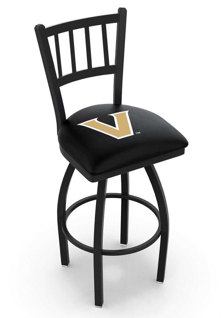 L01836Vander 36 in. Vanderbilt Bar Stool with Commodores Logo Swivel Seat