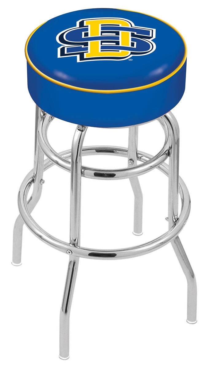 Picture of Holland Bar Stool L7C125SDakSt 25 in. South Dakota State Bar Stool with Jackrabbits Logo Swivel Seat