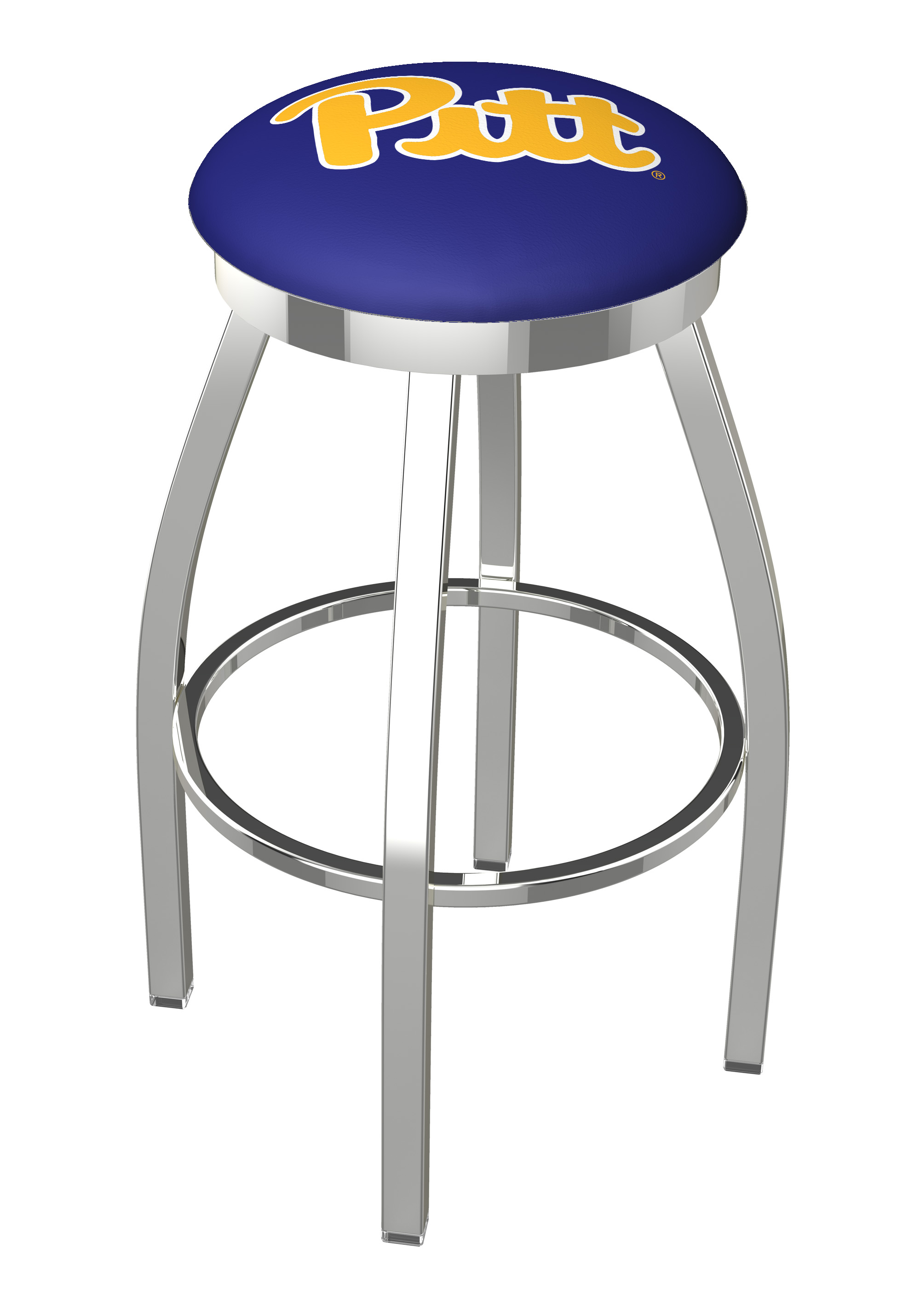 L8C2C36Pittsb 36 in. Pittsburgh Bar Stool with Panthers Logo Swivel Seat