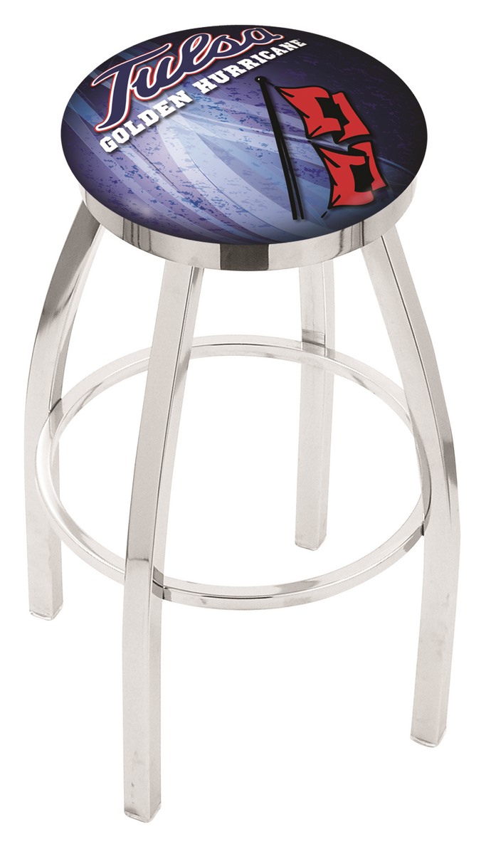 Picture of Holland Bar Stool L8C2C36TulsaU 36 in. Tulsa Bar Stool with Golden Hurricanes Logo Swivel Seat