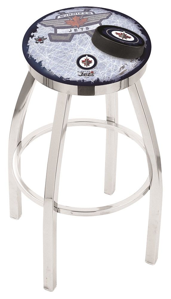 Picture of Holland Bar Stool L8C2C36WinJet 36 in. Winnipeg Bar Stool with Jets Logo Swivel Seat
