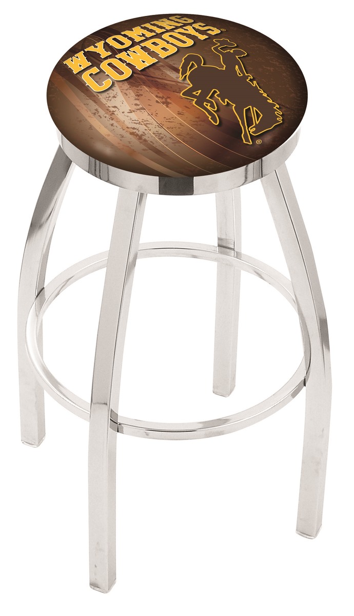 Picture of Holland Bar Stool L8C2C36Wymng 36 in. Wyoming Bar Stool with Cowboys Logo Swivel Seat