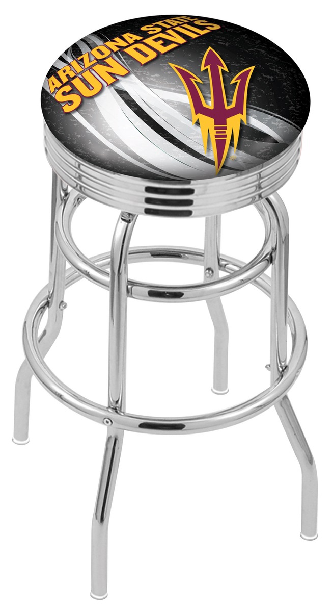 Picture of Holland Bar Stool L7C3C25ArizSt-F 25 in. Arizona State Bar Stool with Sun Devils Pitchfork Logo Swivel Seat