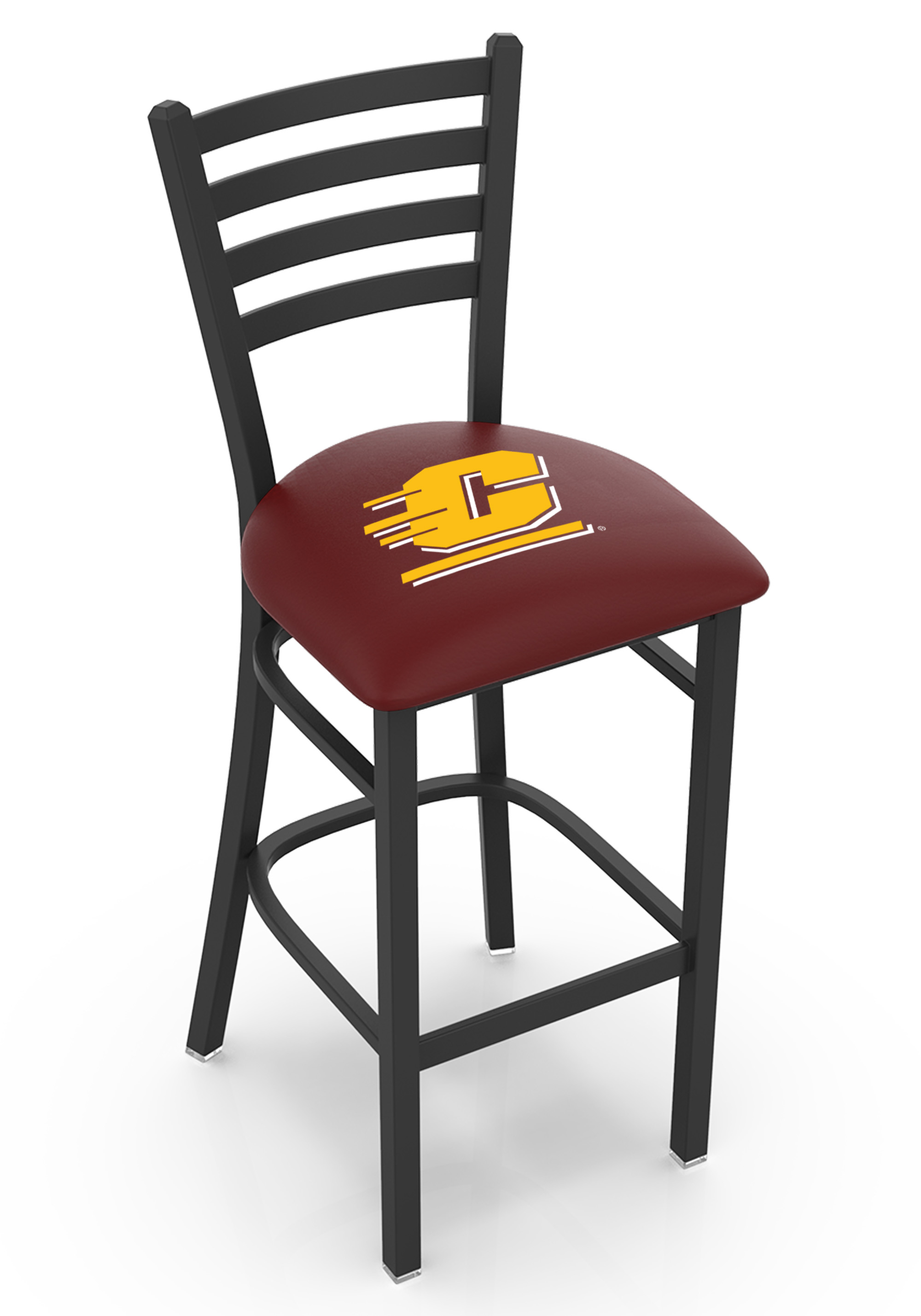 L00430CenMic 30 in. Central Michigan Bar Stool with Chippewas Logo
