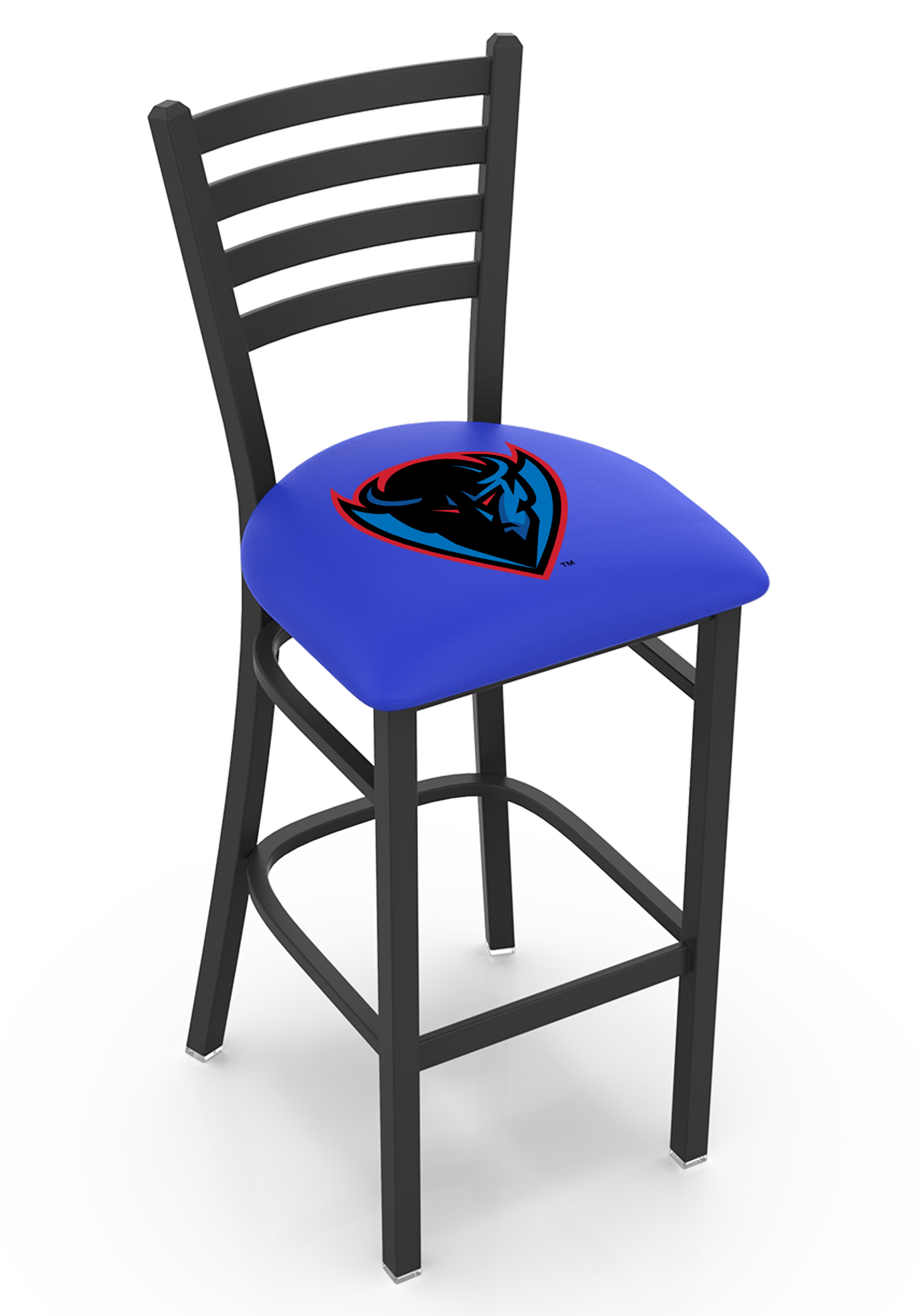 L00430DePaul 30 in. DePaul Bar Stool with Blue Demons Logo