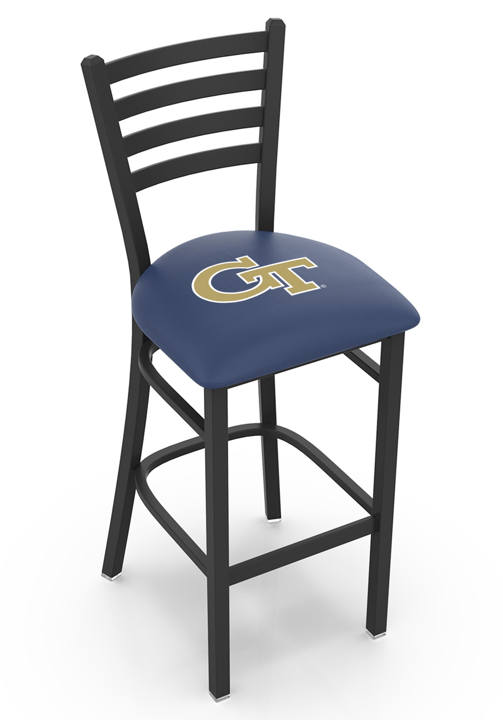 L00430GATech 30 in. Georgia Tech Bar Stool with Yellow Jackets Logo