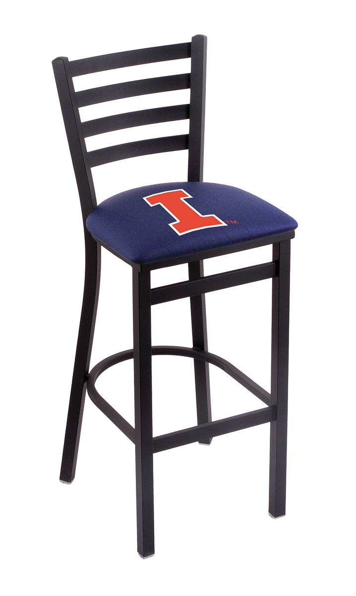 L00425IlliniU 25 in. Illinois Counter Stool with Fighting Illini Logo