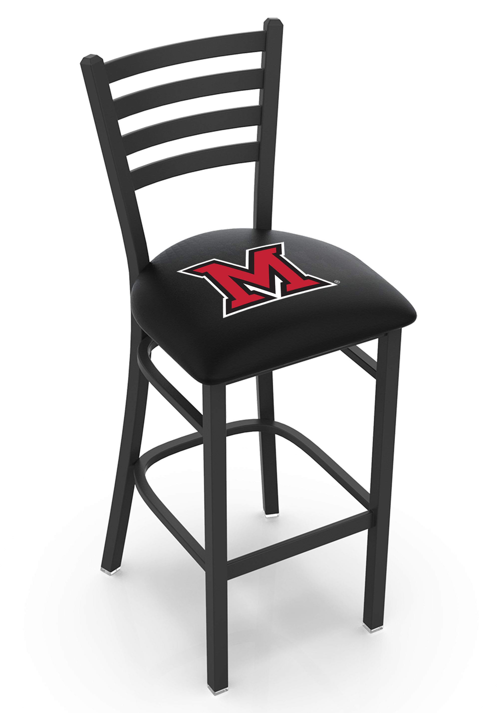 L00430Mia-OH 30 in. Miami Bar Stool with Redhawks Logo