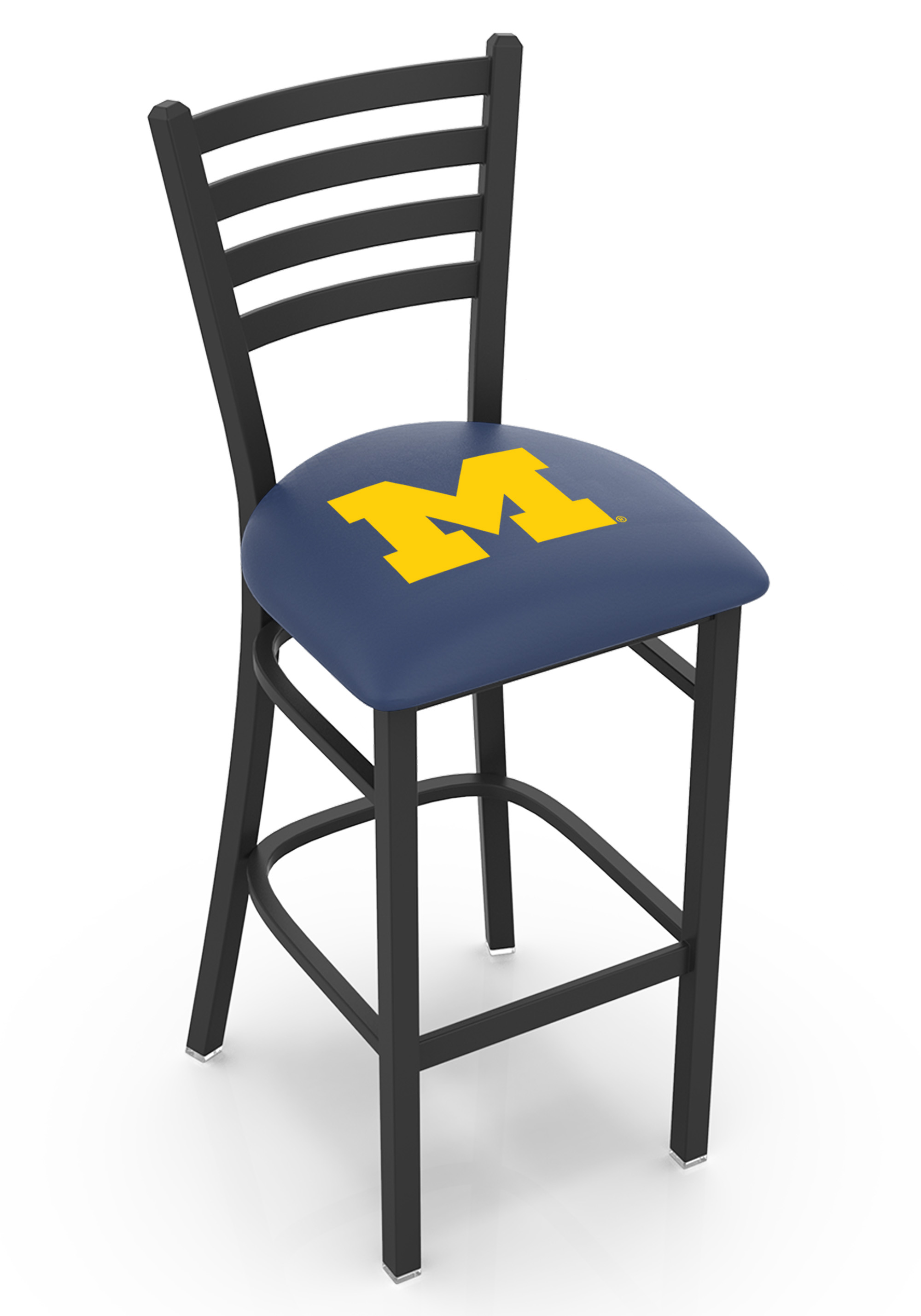 L00430MichUn 30 in. Michigan Bar Stool with Wolverines Logo
