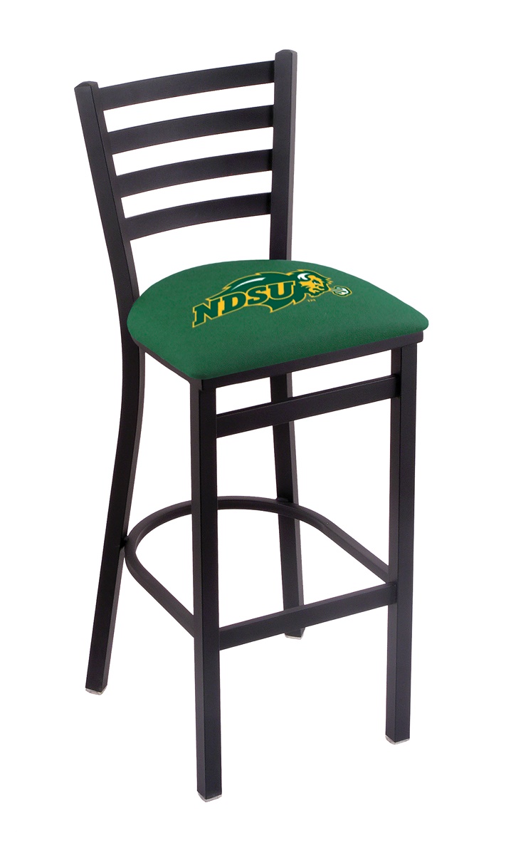 L00430NDakSt-G 30 in. North Dakota State Bar Stool with Bison Green Logo