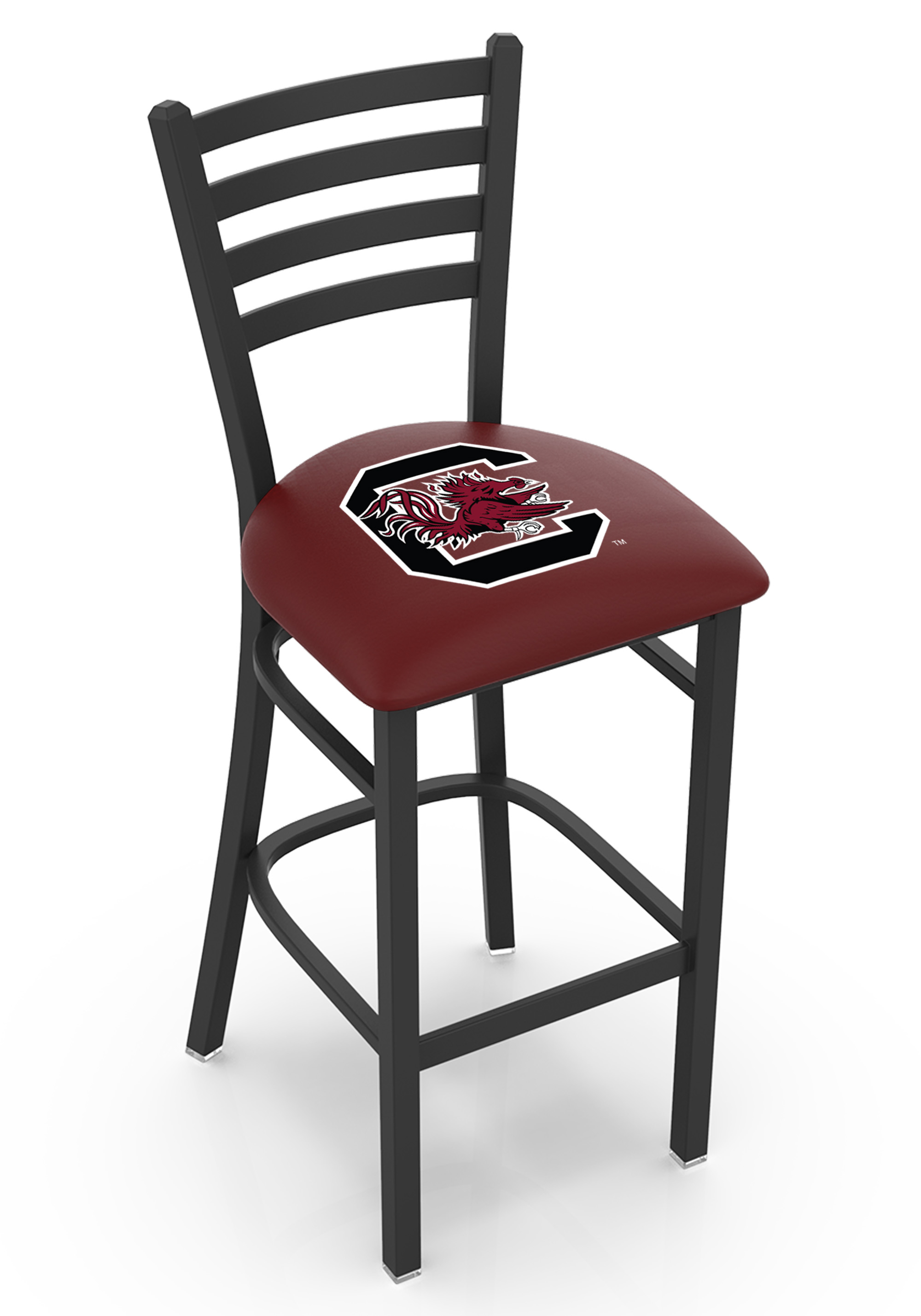 L00430SouCar 30 in. South Carolina Bar Stool with Gamecocks Logo