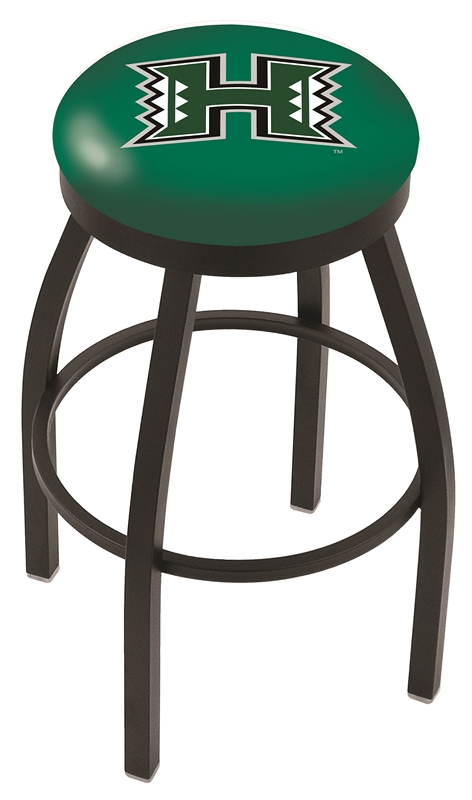 L8B2B30Hawaii 30 in. Hawaii Bar Stool with Rainbow Warriors Logo Swivel Seat