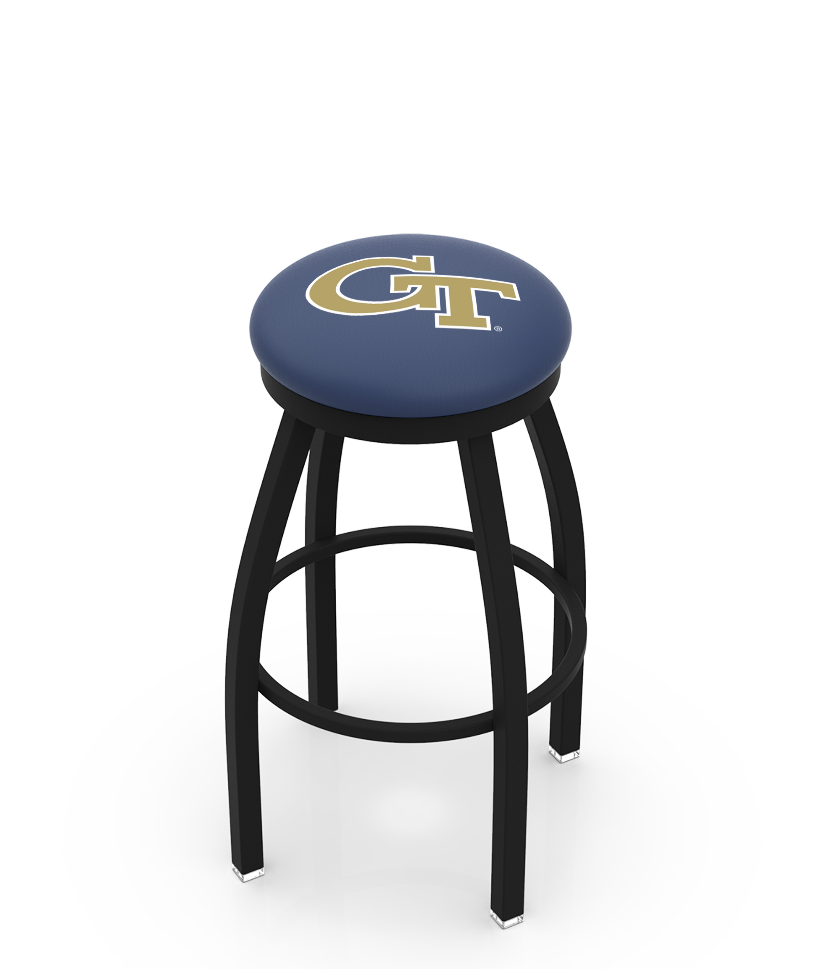 Picture of Holland Bar Stool L8B2B36GATech 36 in. Georgia Tech Bar Stool with Yellow Jackets Logo Swivel Seat
