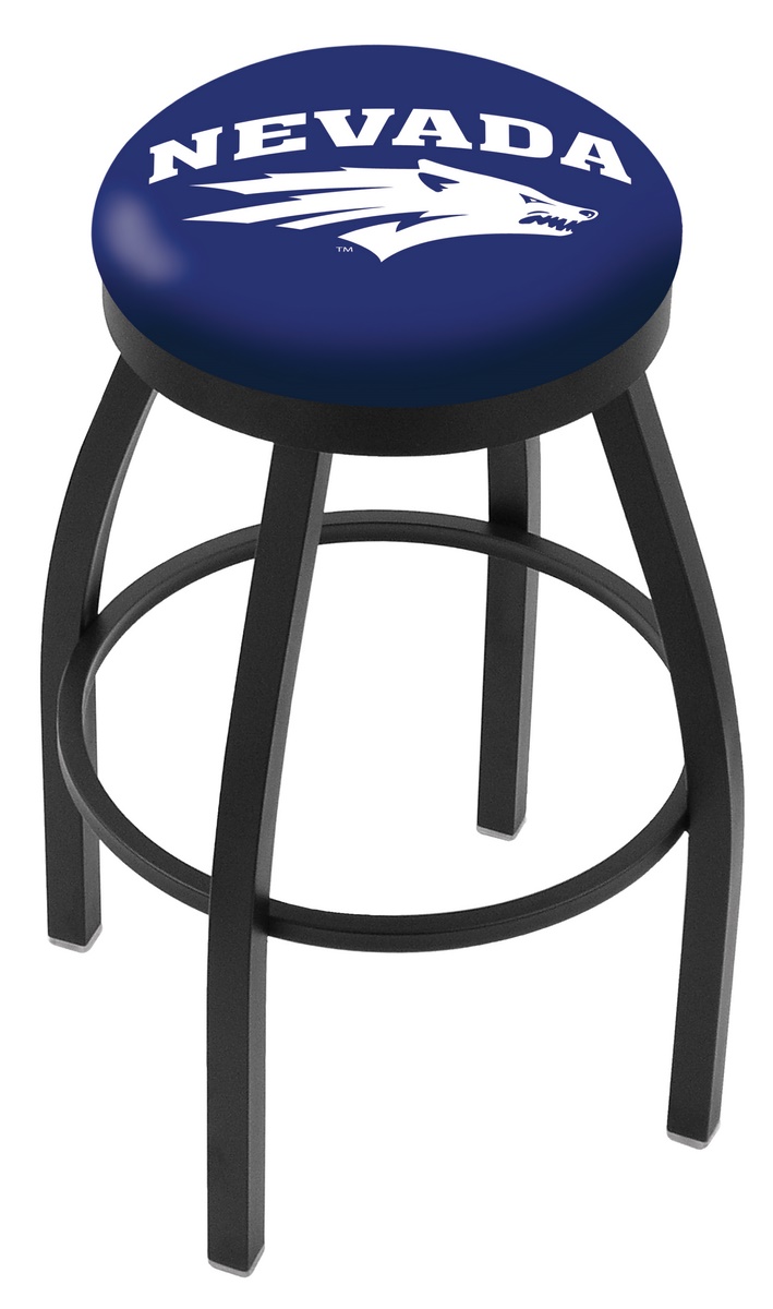 L8B2B36NevaUn 36 in. Nevada Bar Stool with Wolf Pack Logo Swivel Seat