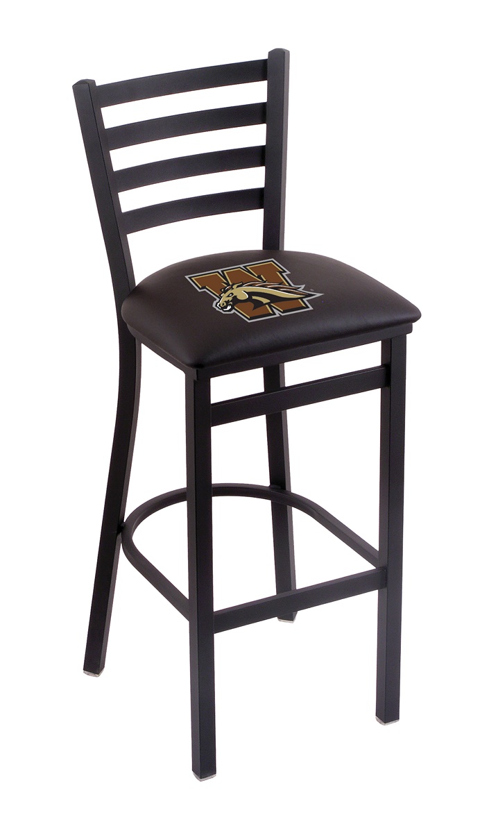 L00430WestMI 30 in. Western Michigan Bar Stool with Broncos Logo